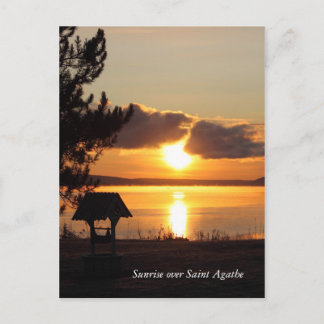 Sunrise boven het Briefkaart van Saint Agathe