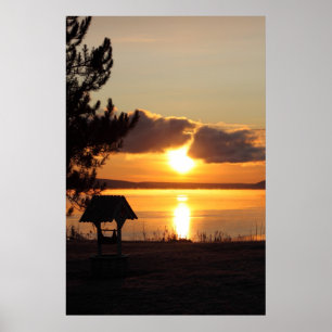 Sunrise boven het Poster van Saint Agathe