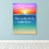 Sunrise Canvas Afdruk (Insitu (Houten vloer))