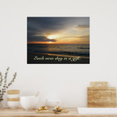 Sunrise Chaque nouveau jour est un cadeau Poster (Cuisine)