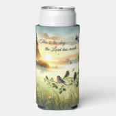 Sunrise Church with Birds in Misty Meadow (Seltzer Achterkant)