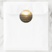 Sunrise Classic Round Sticker, glanzend Ronde Sticker (Tas)