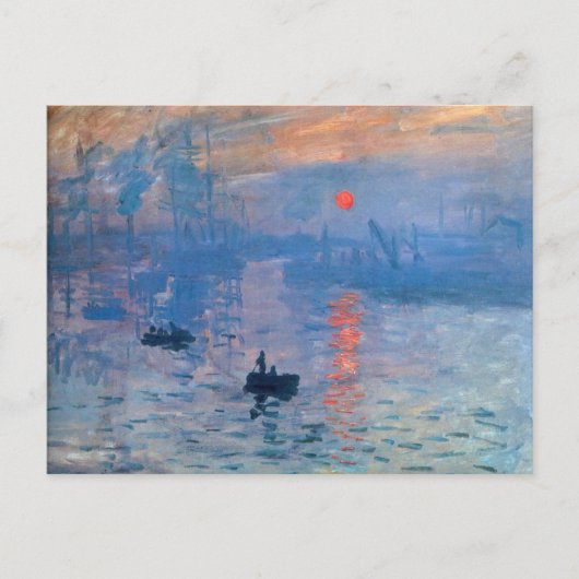 Sunrise - Claude Monet Briefkaart (Voorkant)