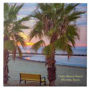 Sunrise, Costa Blanca Beach, Spanje Tegeltje
