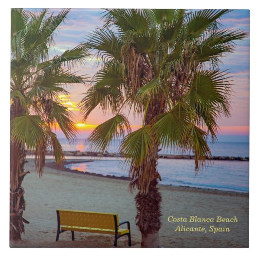 Sunrise, Costa Blanca Beach, Spanje Tegeltje (Voorkant)