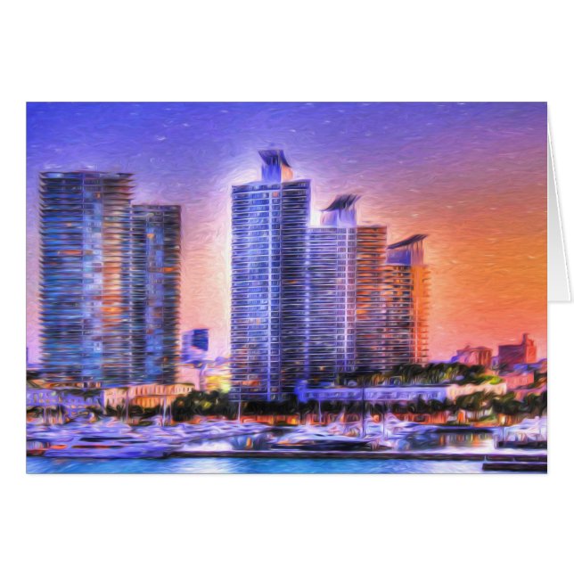Sunrise de Miami Skyline (Devant horizontal)