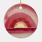 Sunrise door Georgia O'Keefe Keramisch Ornament (Achterkant)