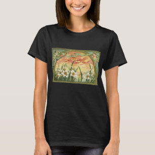 Sunrise Easter Lilies en Victoriaans Angels T-shirt