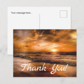 Sunrise en Seascape Briefkaart (Voorkant / Achterkant)