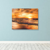 Sunrise en Seascape Canvas Afdruk (Insitu (Houten vloer))