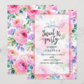 Sunrise Floral Boho Custom Name Design             Kaart (Voorkant / Achterkant)