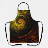 Sunrise Floral Red Abstract Art Apron Schort (Voorkant)