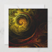 Sunrise Floral Red Abstracte kunst (Voorkant)