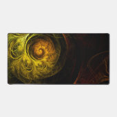 Sunrise Floral Red Abstracte kunst Bureaumat (Voorkant)