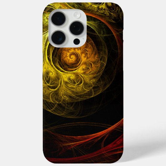 Sunrise Floral Red Abstracte kunst Case-Mate iPhone Case (Achterkant)