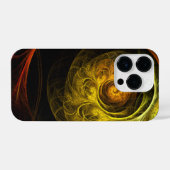 Sunrise Floral Red Abstracte kunst iPhone Hoesje (Achterkant horizontaal)