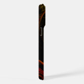 Sunrise Floral Red Abstracte kunst iPhone Hoesje (Rechterkant)