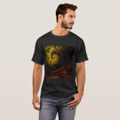 Sunrise Floral Red Abstracte kunst T-shirt (Voorkant volledig)