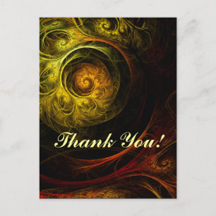 Sunrise Floral Red Dank je Briefkaart