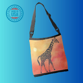 Sunrise Giraffe Crossbody Tas