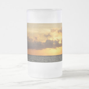 Sunrise Glory Folly Beach Verre Frosted Beer Mug