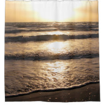 Sunrise Glow Beach Ocean Uitzicht Foto