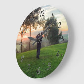 Sunrise Golfer Grote Klok (Hoek)