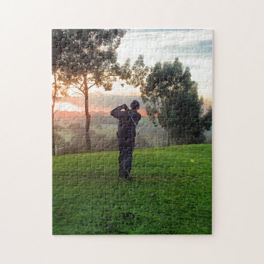 Sunrise Golfer Legpuzzel (Verticaal)