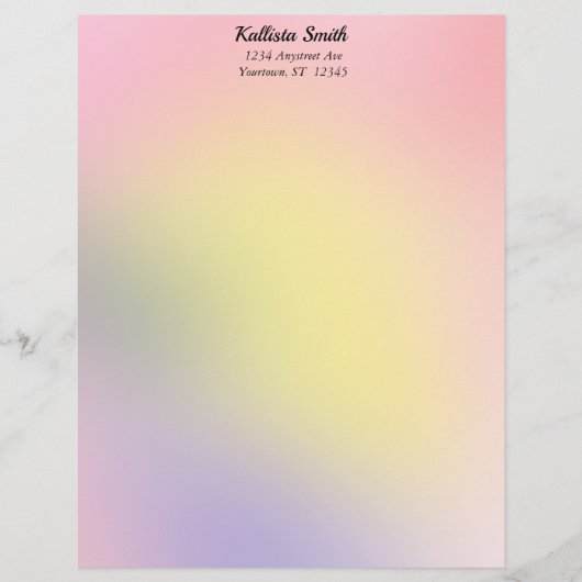 Sunrise Gradient Briefhoofd (Voorkant)