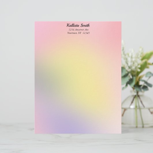 Sunrise Gradient Briefhoofd (Staand voorkant)