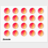 Sunrise Gradient Custom Trendy Ronde Sticker (Vel)