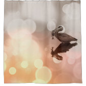 Sunrise Great Blue Heron Réflexion Douche rideau (Devant)