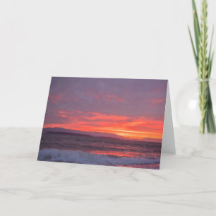 Sunrise Guemes Island Carte de remerciements