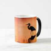 Sunrise Heron Morphing Mug (Devant droit)