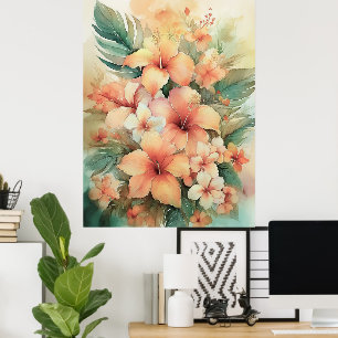 Sunrise Hibiscus-Poster Poster