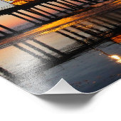 Sunrise Huntington Beach Pier Foto Afdruk (Hoek)