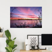 Sunrise in Arkansas Duck Blind Poster (Thuiskantoor)