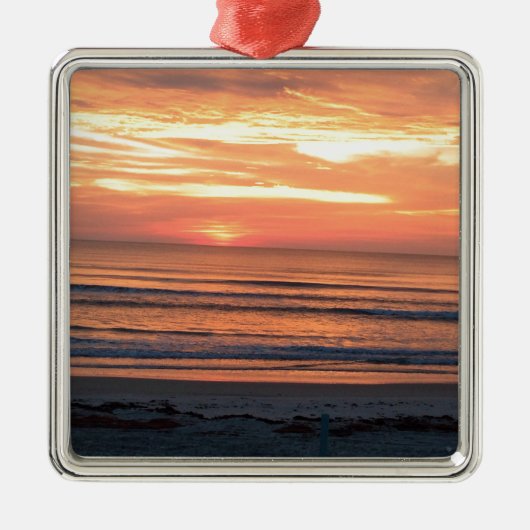 Sunrise in Daytona Beach, FL Metalen Ornament (Voorkant)