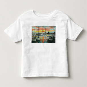 Sunrise in de haven kinder shirts