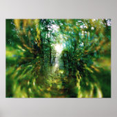 Sunrise in het bos 2 poster (Voorkant)