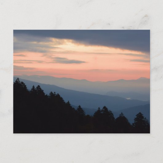 Sunrise in het Great Smoky Mountains Briefkaart (Voorkant)