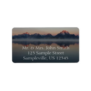 Sunrise in Jackson Dam Grand Teton National Park Etiket