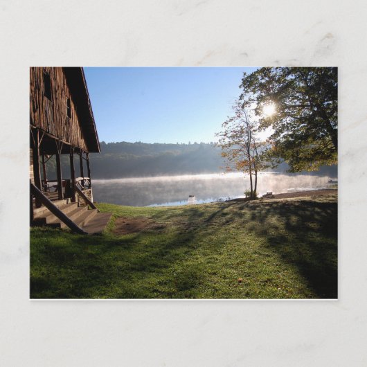 Sunrise in kamp briefkaart (Voorkant)