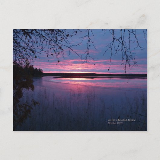 Sunrise in Lapland Briefkaart (Voorkant)