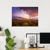 Sunrise in the Owens Valley Poster (Thuiskantoor)
