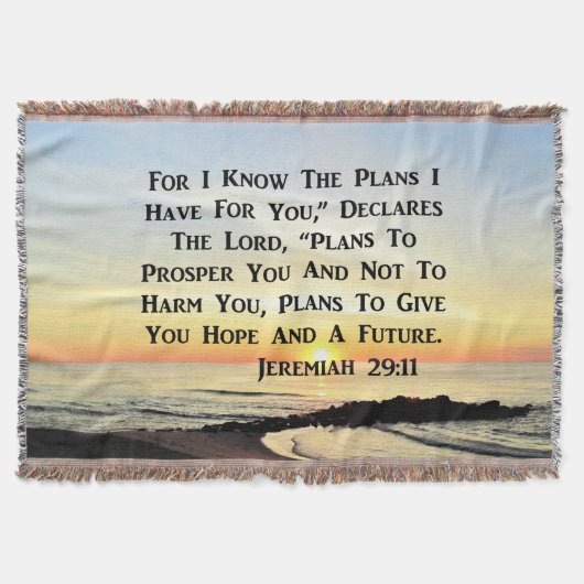 SUNRISE JEREMIAH 29:11 BIBLIOTHEEK DEKEN (Voorkant)