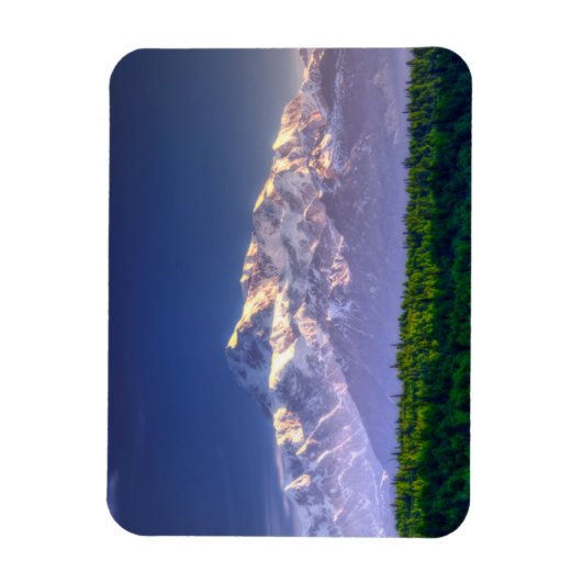 Sunrise Kisses Mt. McKinley | Alaska Range Magneet (Verticaal)