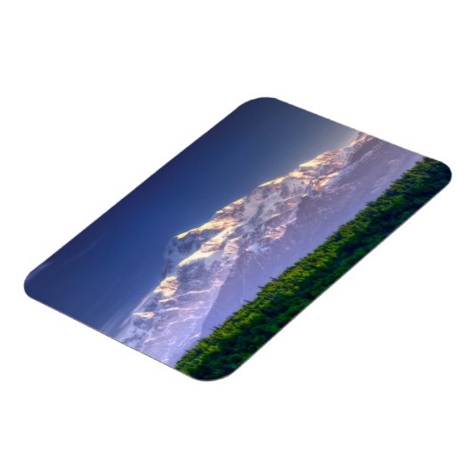 Sunrise Kisses Mt. McKinley | Alaska Range Magneet (Linkerzijde)