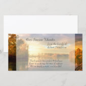 Sunrise Lake Met Meteen Danken Bedankkaart (Voorkant / Achterkant)