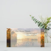 Sunrise Lake Met Meteen Danken Bedankkaart (Staand voorkant)